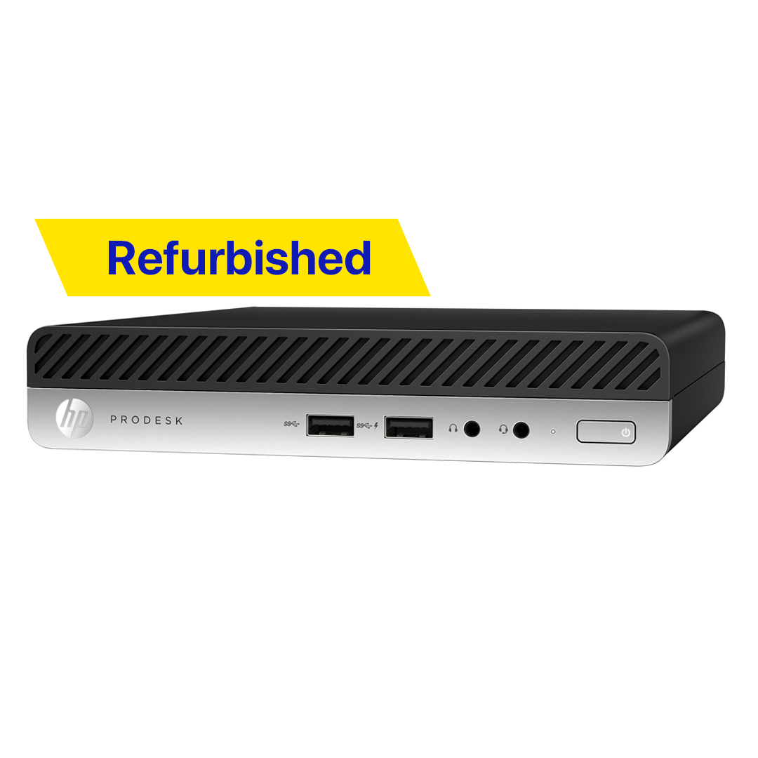 Refurbished HP ProDesk 400 G4 Mini USFF i3 8TH GEN | 8GB RAM | 256GB SSD | DOS | 1 year warranty | Without monitor