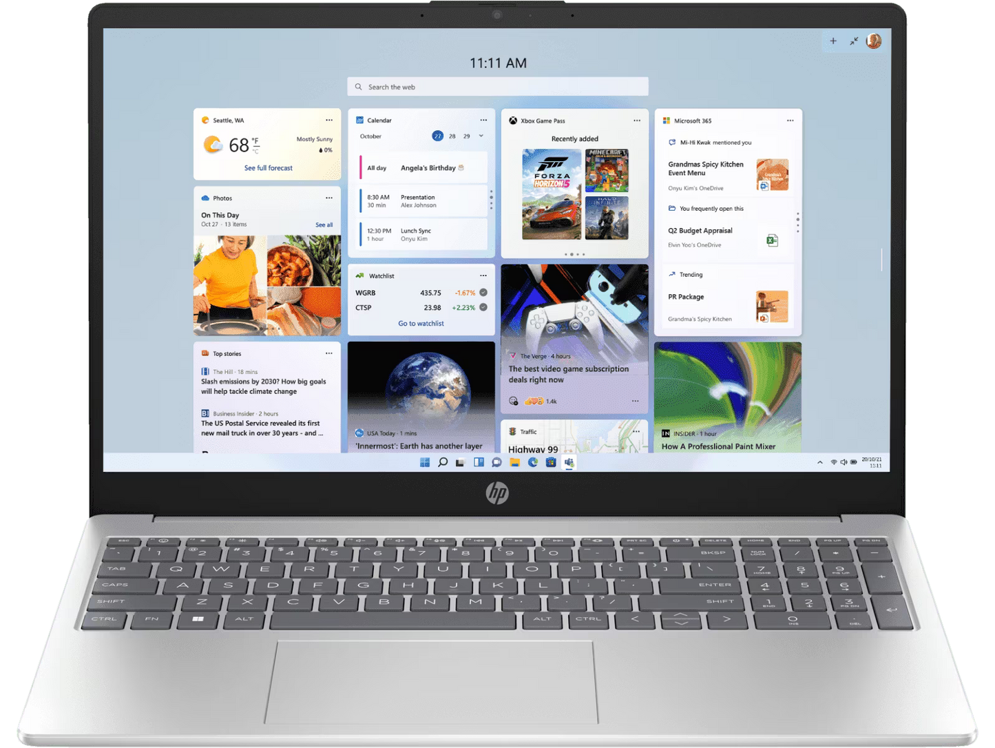 HP Essentials Laptop 39.6 cm (15.6) 15-fc0500AU, Silver