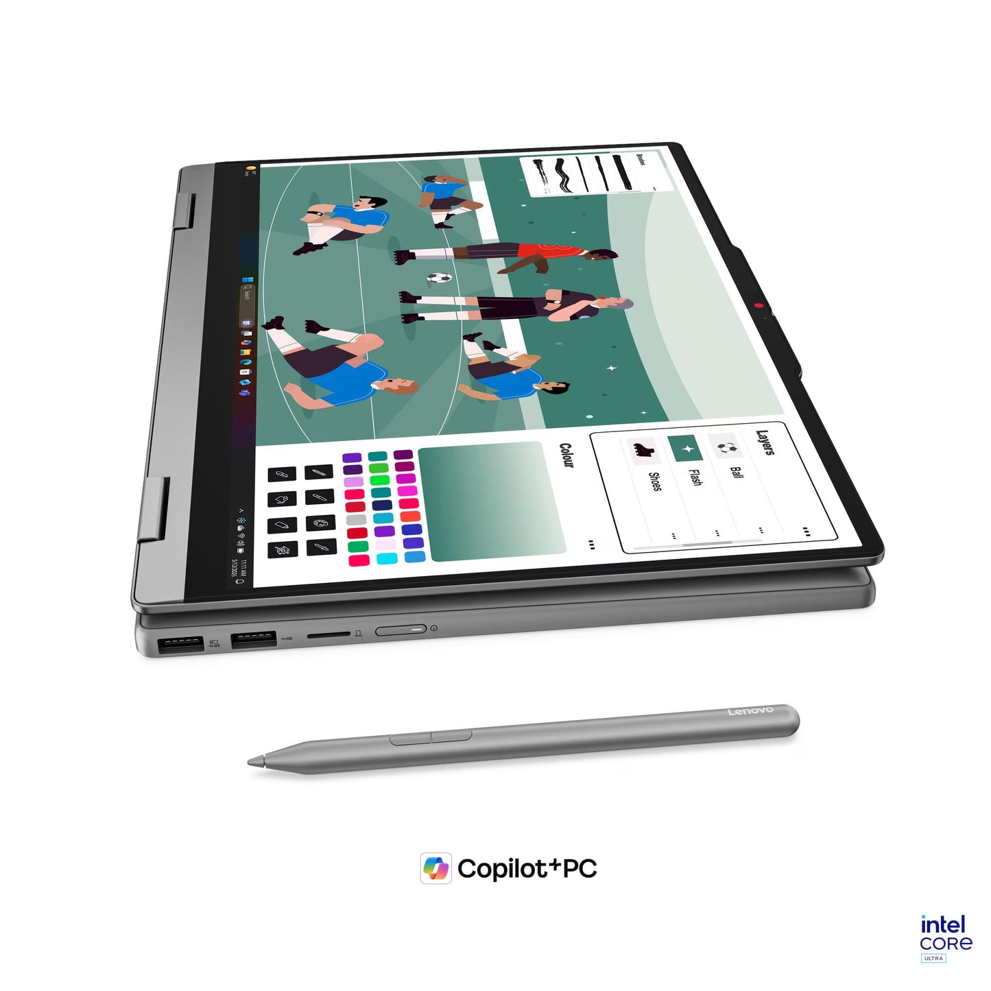 Lenovo IdeaPad 5i 2-in-1 Gen 11 (14") – Intel Core Ultra 5, 16GB DDR5, 512GB SSD, Touchscreen Convertible Copilot+ PC
