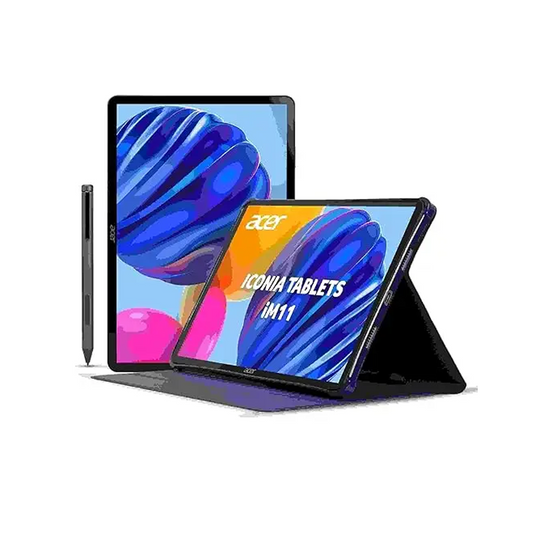Acer Iconia Tab iM11-12M | 29.08 cm (11.45” ) 60 Hz IPS Display, 450 nits, 8GB RAM + 256GB storage, 16MP Rear + 8MP Front Camera, Fingerprint Reader, Wi-Fi + 4G LTE(Calling), Android 14,BT 5.2, Slim Metal Body, Blue + Stylus Pen