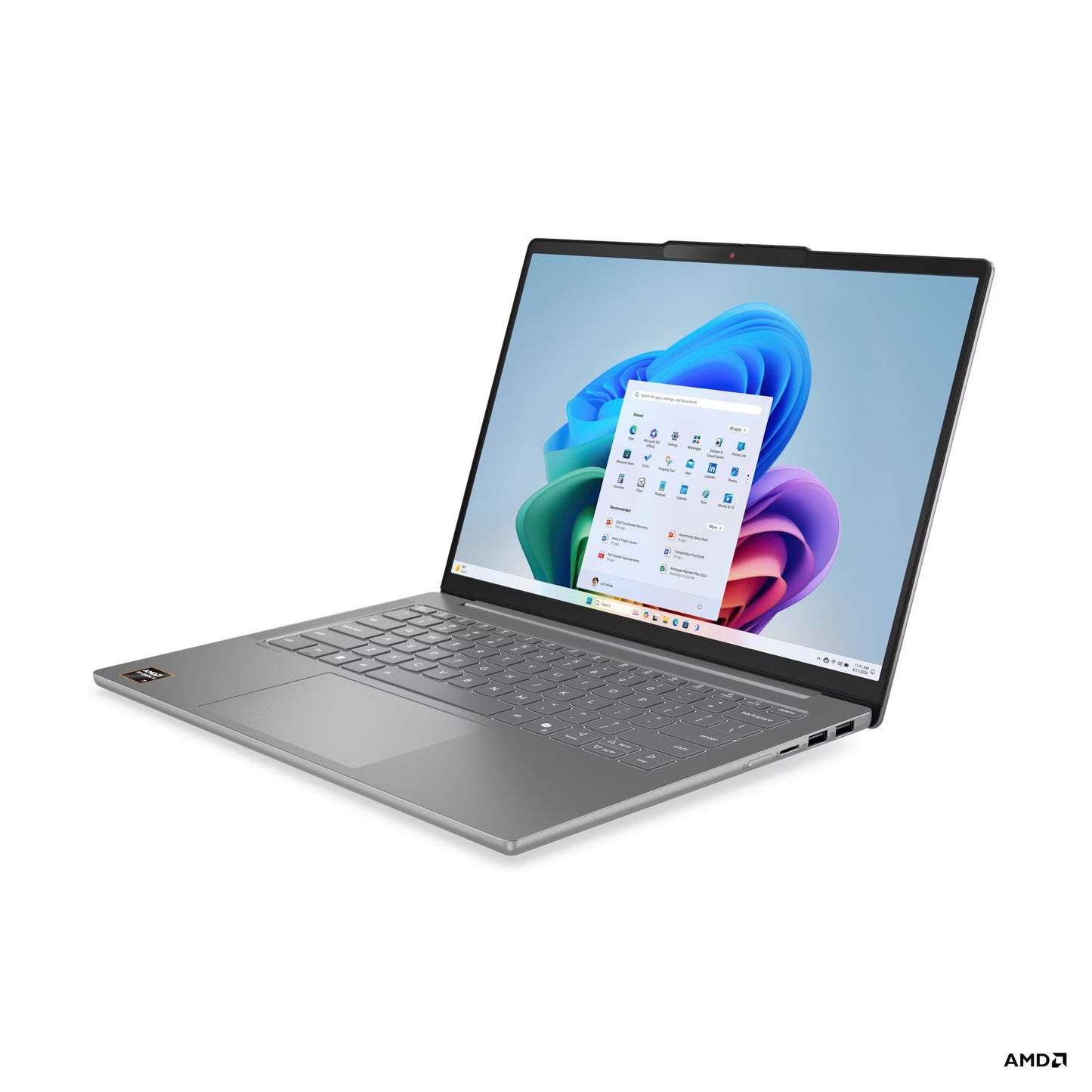 Lenovo IdeaPad Slim 5 Gen 10 | AMD Ryzen™ AI 7 350 | 24GB DDR5 | 1TB SSD | 14" WUXGA OLED Display | AMD Radeon™ 860M Graphics | Windows 11 Home + Microsoft Office Home 2024 | Copilot+ PC | Backlit Keyboard | Luna Grey | 1.39kg | 83HX0052IN