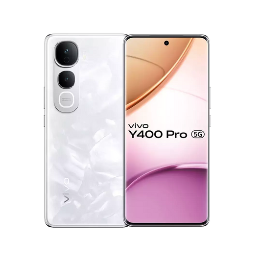 vivo Y400 Pro 5G | MediaTek Dimensity 7300 | 8GB RAM + 256GB Storage | 6.77" 120Hz 3D Curved AMOLED Display | 50MP Sony IMX882 OIS Camera | 32MP Front Camera | 5500mAh Battery | 90W FlashCharge